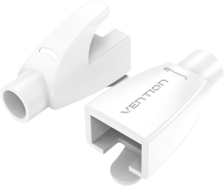 Vention RJ45 Strain Relief Boots White PVC Type 100 Pack