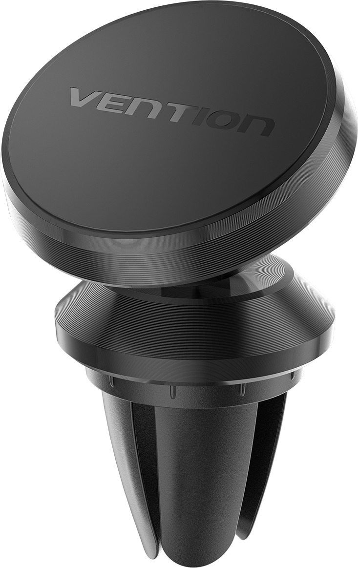 Vention Magnetic Car Phone Mount Black Air Vent Clip Type