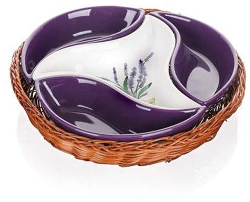 BANQUET Sada 4ks misek LAVENDER 23cm A11654