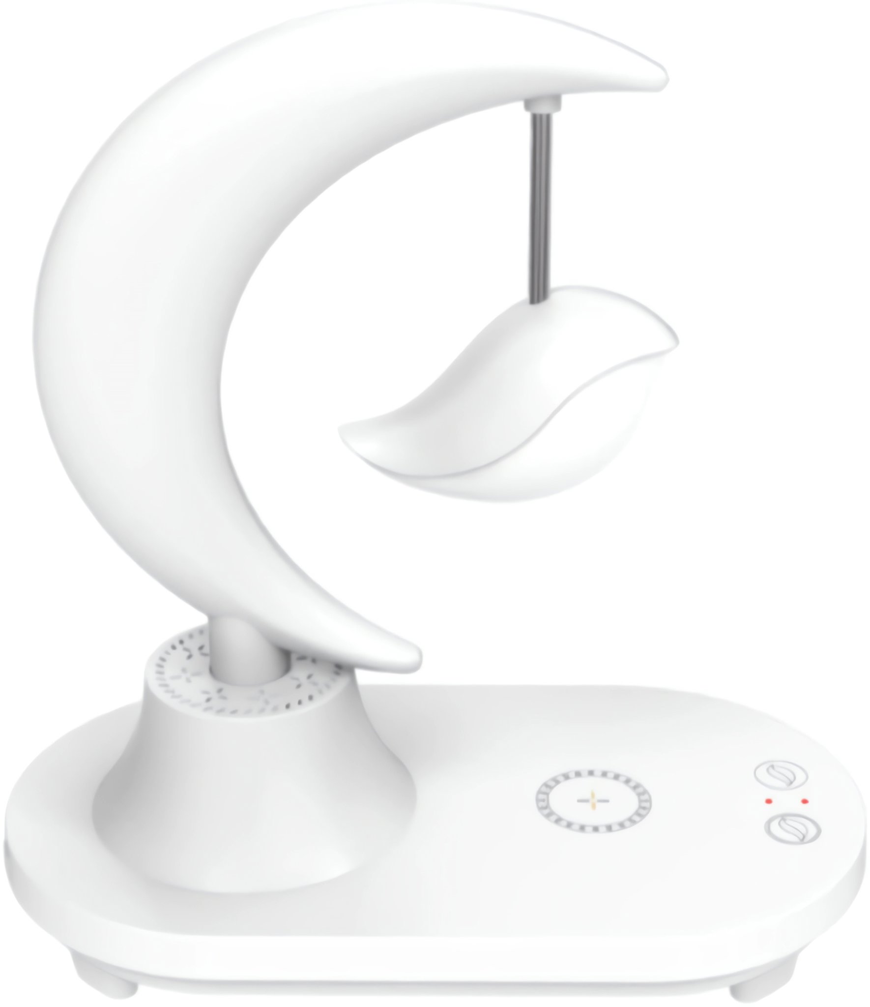 VERK 12368 Lampička s bluetooth reproduktorem, RGB osvětlením a bezdrátovým nabíjením, velryba