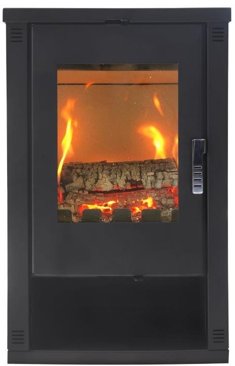 VERSO Lheia, černá, 7 kW, kouřovod 150 mm
