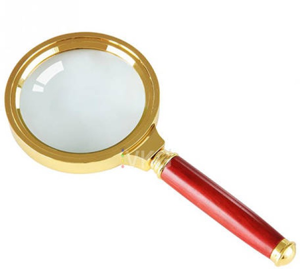 Verk Lupa se zvětšovacím sklem 80 mm, zlatá