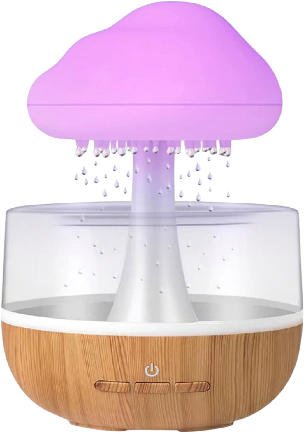 Verk 27484 Multifunkční zvlhčovač vzduchu houba, bílá LED RGB, 200 ml