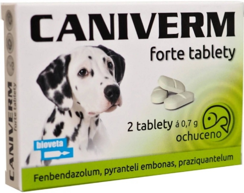 Caniverm forte 0,7 g 2 tbl