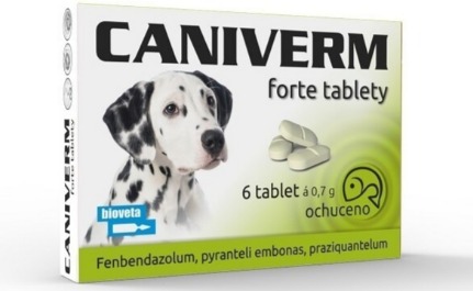 Caniverm forte 0,7 g 6 tbl