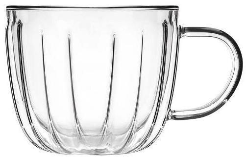 Vialli Design Hrnek, dvoustěnné sklo, 350 ml, 2 ks_TULIP 8791