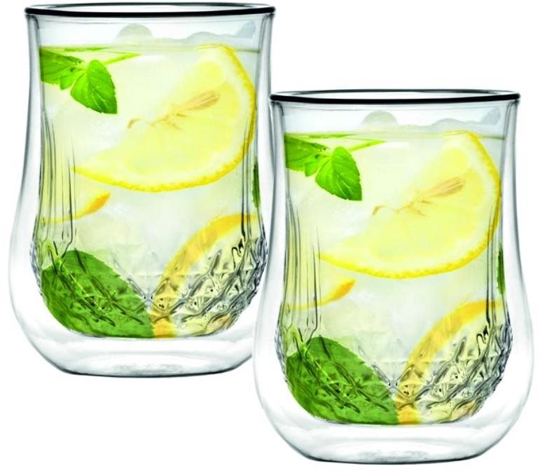 Vialli Design Sklenice, dvoustěnná, 300 ml, 2 ks_DIAMANTE 5844