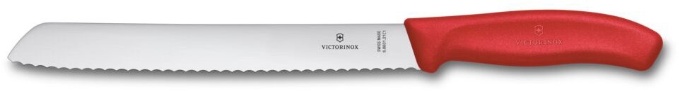 Nůž na chleba SWISS CLASSIC 21 cm, červená, plast, Victorinox