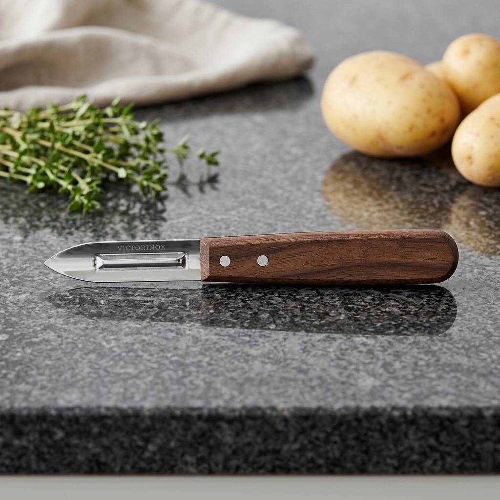 Victorinox škrabka s dvojitým ostřím dřevěná