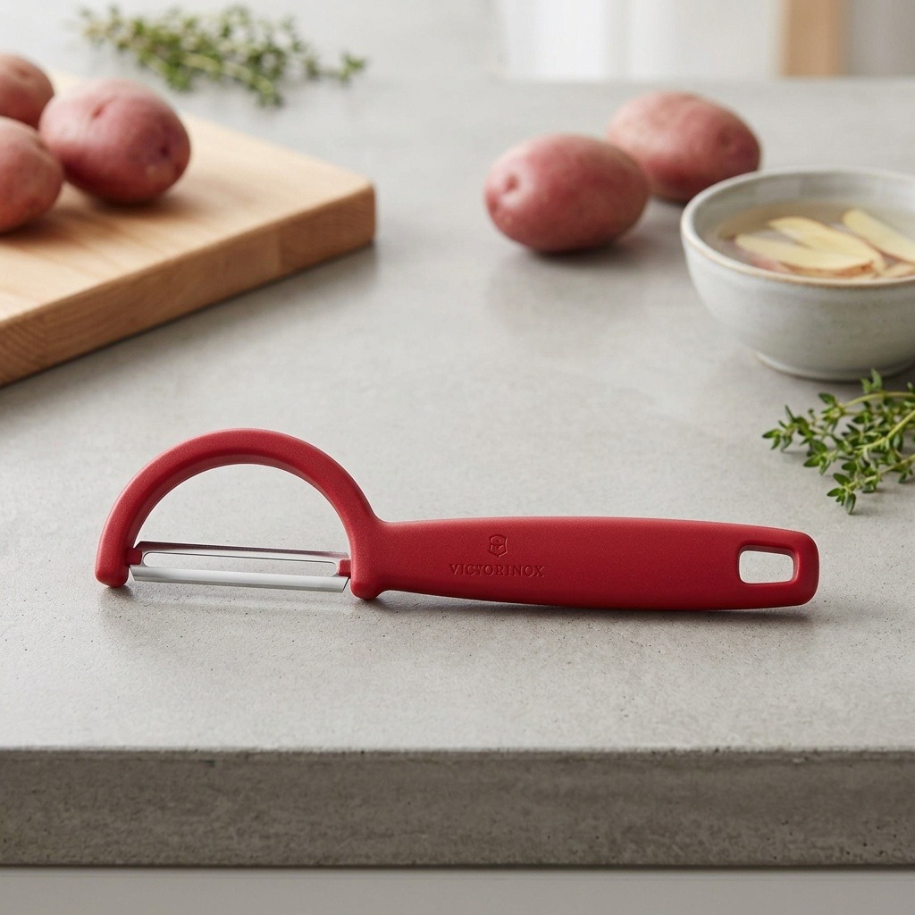 Victorinox Škrabka Rho s rovným ostřím červená