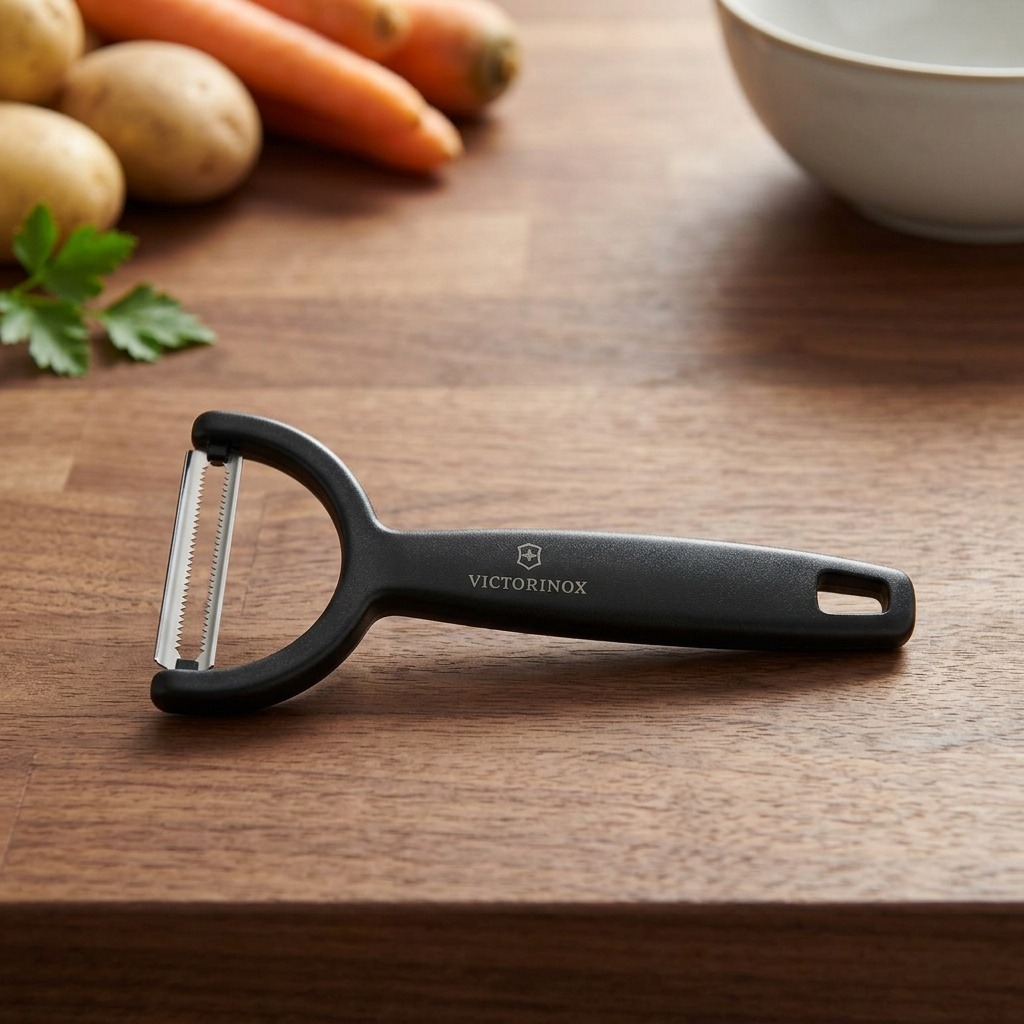 VICTORINOX Škrabka Ypso vroubkovaná černá