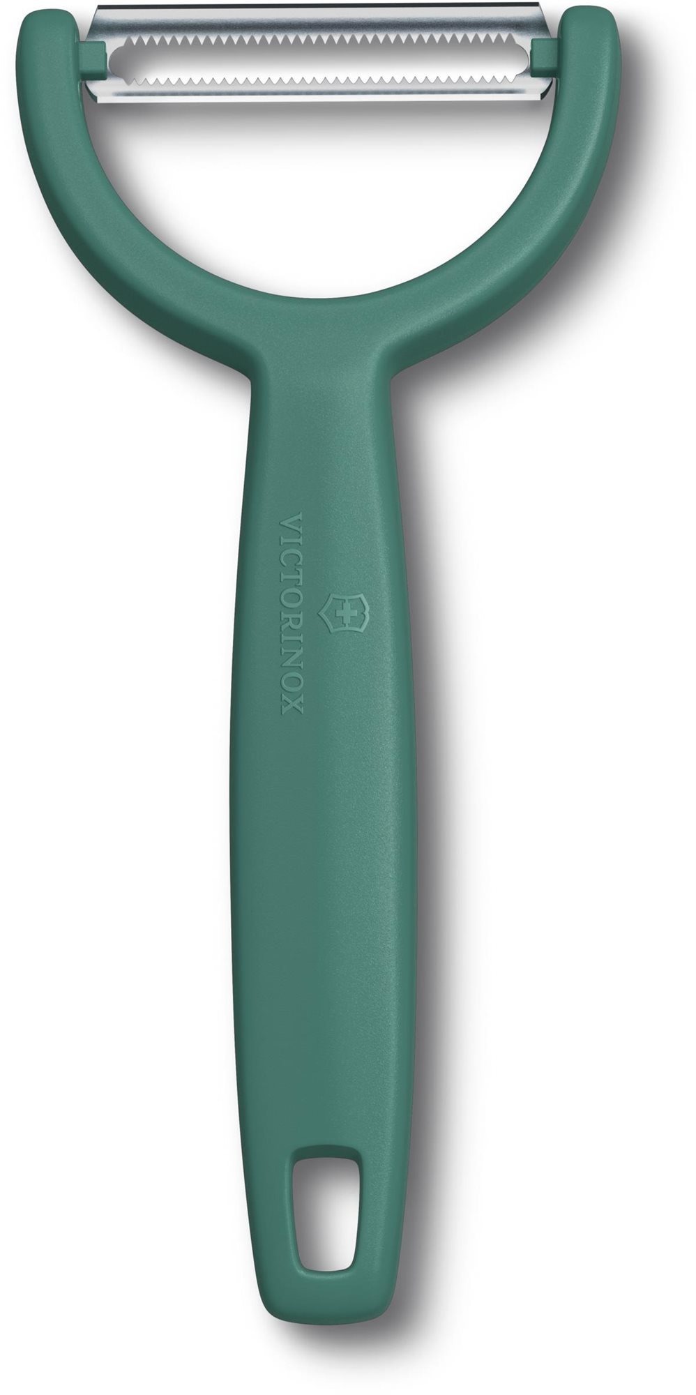 Škrabka na zeleninu YPSO 16 cm, zoubkované ostří, zelená, plast, Victorinox