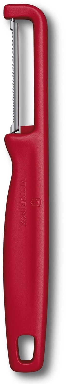 Victorinox Škrabka Iota s vroubkovaným ostřím červená