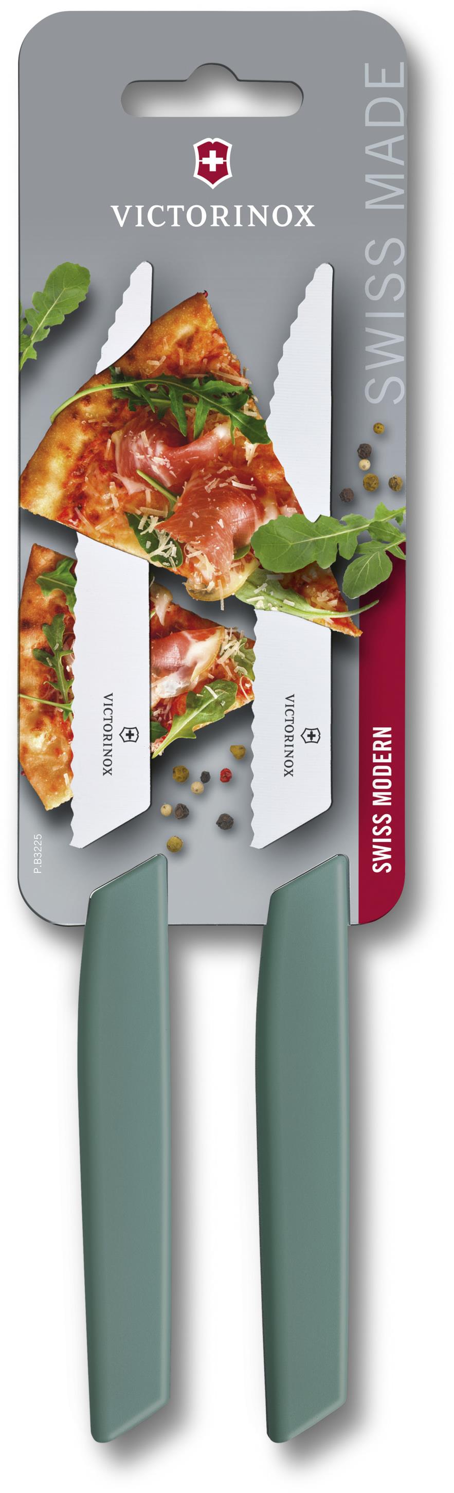 Victorinox Swiss Modern Sada 2 steakových nožů šalvějově zelená