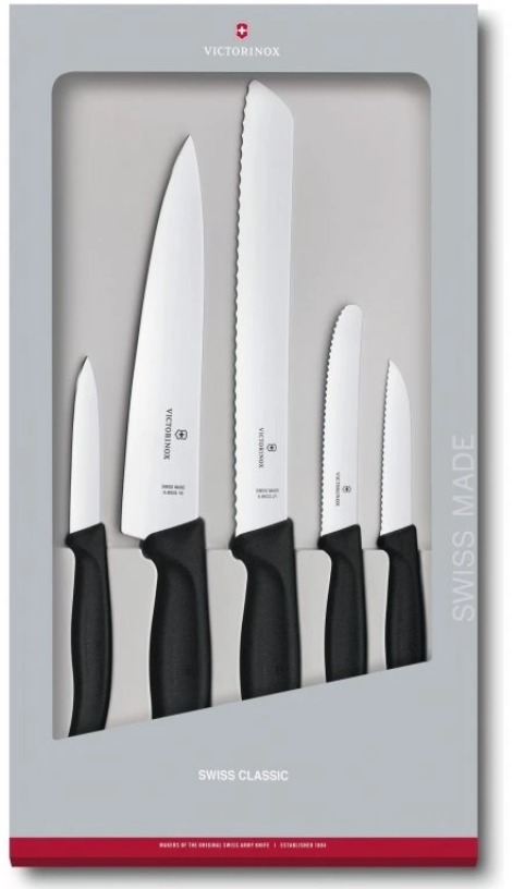 Sada nožů SWISS CLASSIC, sada 5 ks, plast, Victorinox