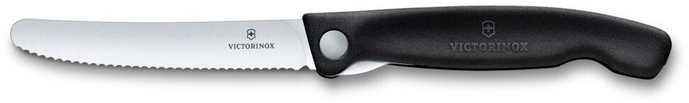 Kapesní nůž SWISS CLASSIC 11 cm, vroubkovaný, černá, plast, Victorinox