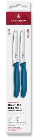 Victorinox Sada 2 ks nožů Swiss Classic 11 cm v krabičce, modré