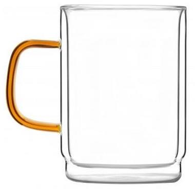 Vialli Design Hrnek, dvoustěnné sklo, 350 ml, 2 ks_AMBER 8593