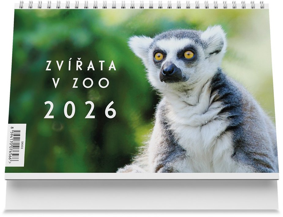 VIKPAP Zvířata v ZOO 2026, 22 × 14,8 cm