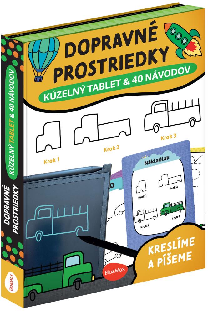 Ella & Max Kúzelný tablet & 40 návodov – dopravné prostriedky