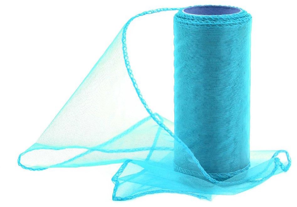 Vikpap Organza 12 cm/10y tyrkysová