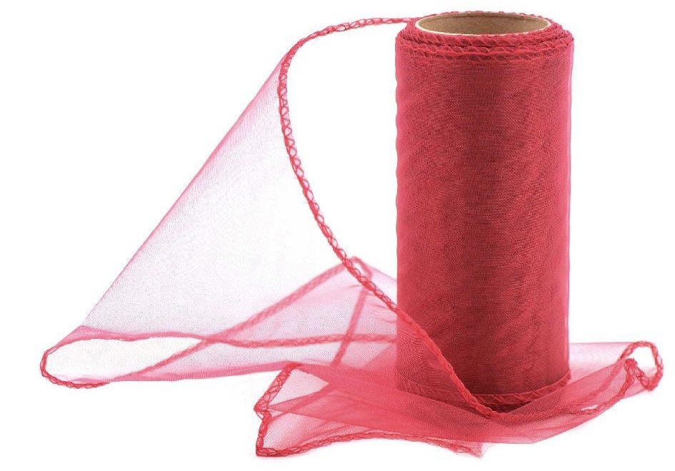 Vikpap Organza 12 cm/10y bordó