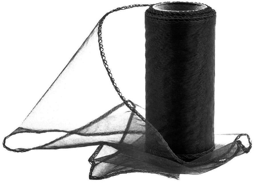 Vikpap Organza 12 cm/10y černá