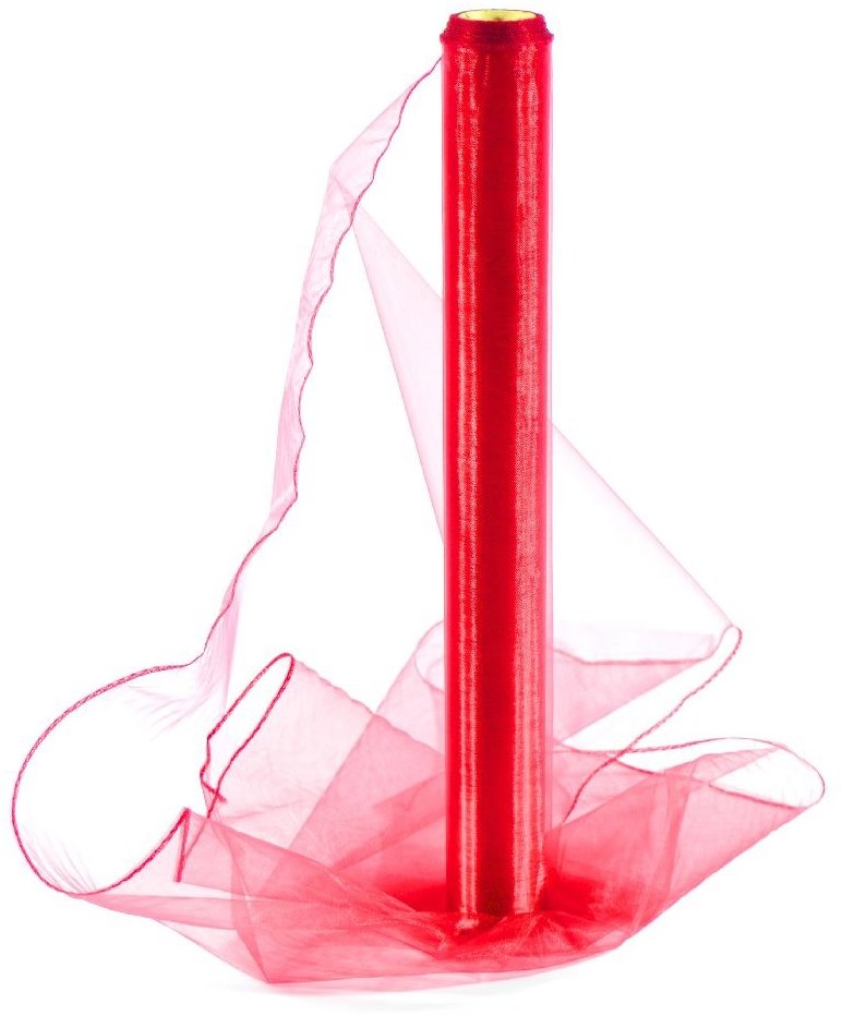 Vikpap Organza 40 cm/10y červená