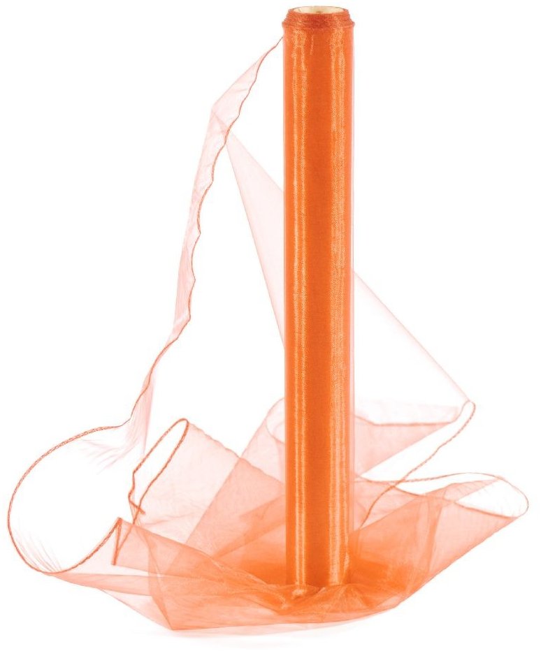 Vikpap Organza 40 cm/10y tmavě oranžová