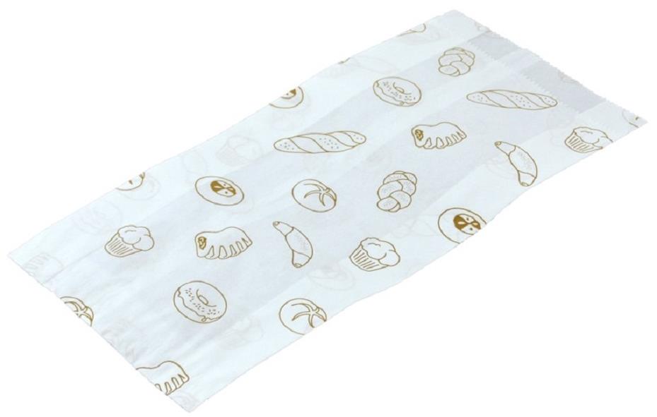 ideal pack® Papírový sáček s potiskem 16 + 6 × 33 cm, 1000 ks