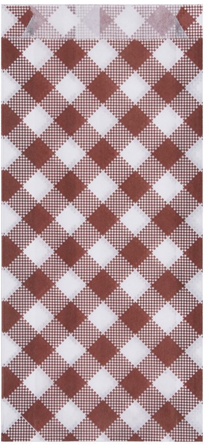 Wimex papírový sáček Karo na párek v rohlíku 9+2,5 × 20 cm - 300 ks