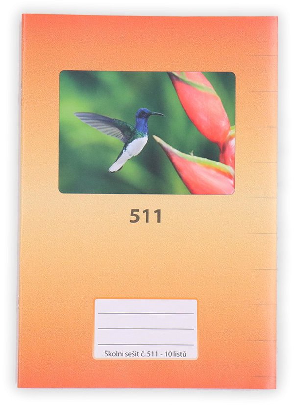 Linkovaný sešit PAPÍRNA MARTINÍK formátu A5 s 40 listy.
