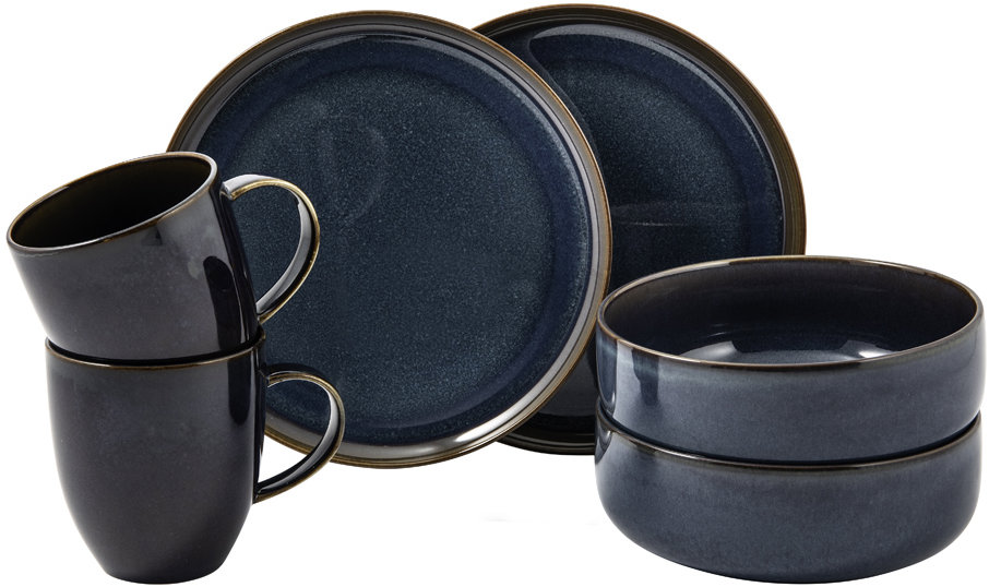 VILLEROY & BOCH Porcelánová snídaňová sada z kolekce Crafted Denim 6 ks