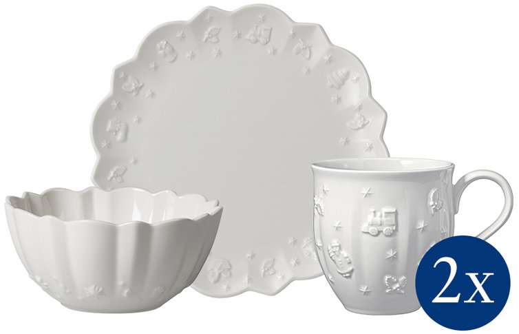 VILLEROY & BOCH Vánoční snídaňová sada pro dvě osoby Toy's Delight Royal Classic 6 ks