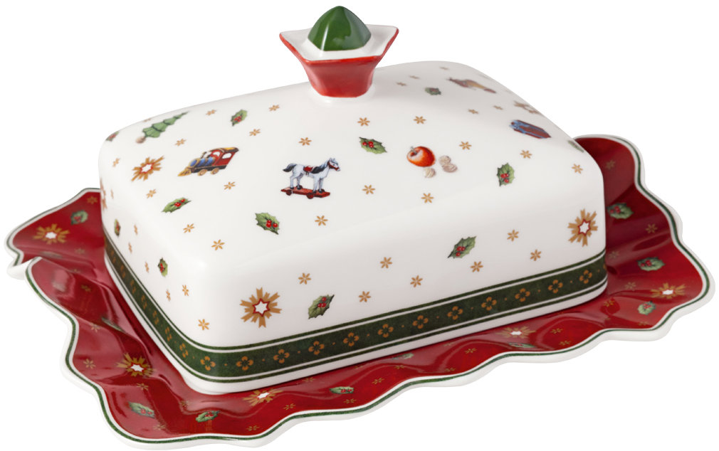 VILLEROY & BOCH Vánoční dóza na máslo z kolekce Toy's Delight