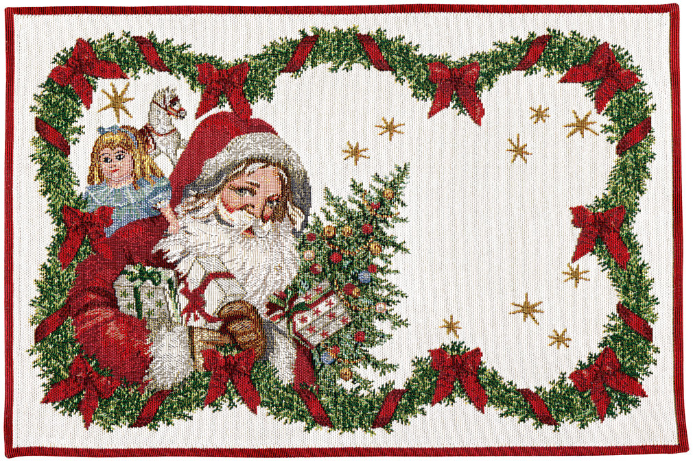 VILLEROY & BOCH Vánoční textilní prostírání Toy's Fantasy Santa, 32 x 48 cm