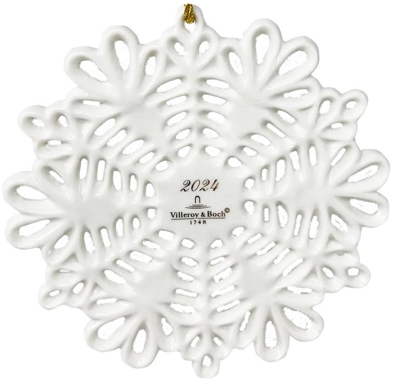 VILLEROY & BOCH Vánoční ozdoba z kolekce Christmas classics 2024 Vločka
