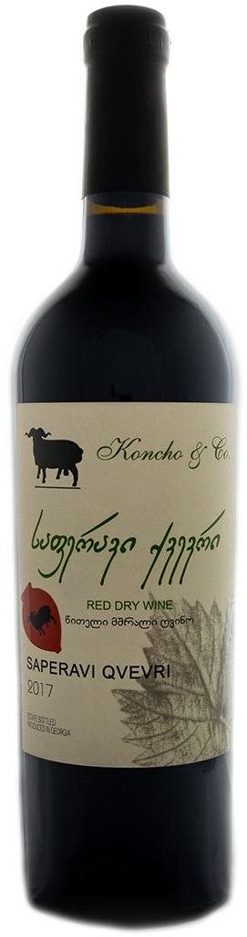 Koncho & Co Gruzínské víno SAPERAVI QVEVRI 750ml