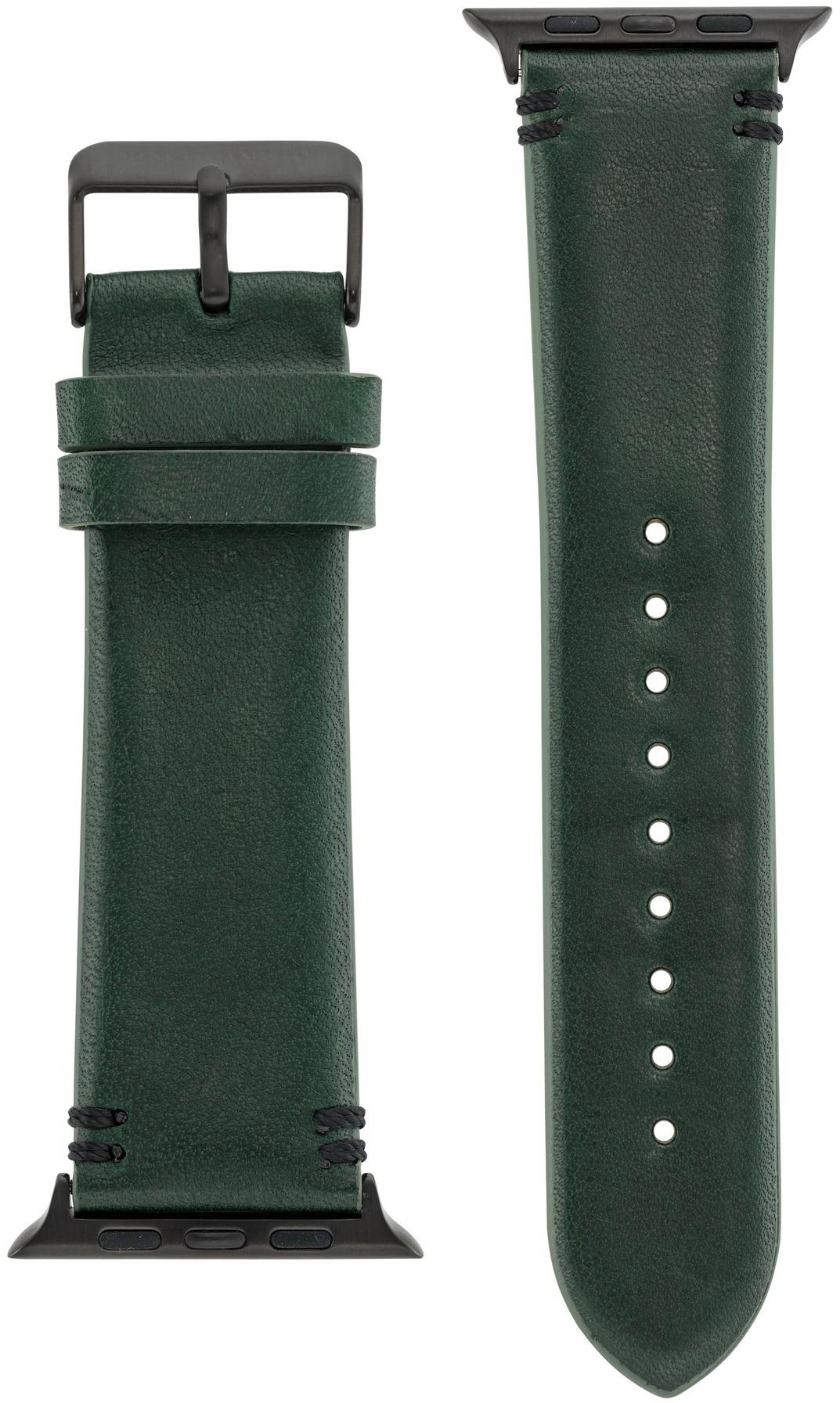 Vince Camuto Pánský řemínek kožený pro Apple Watch 42/44/45 mm WV/1002BKGR42