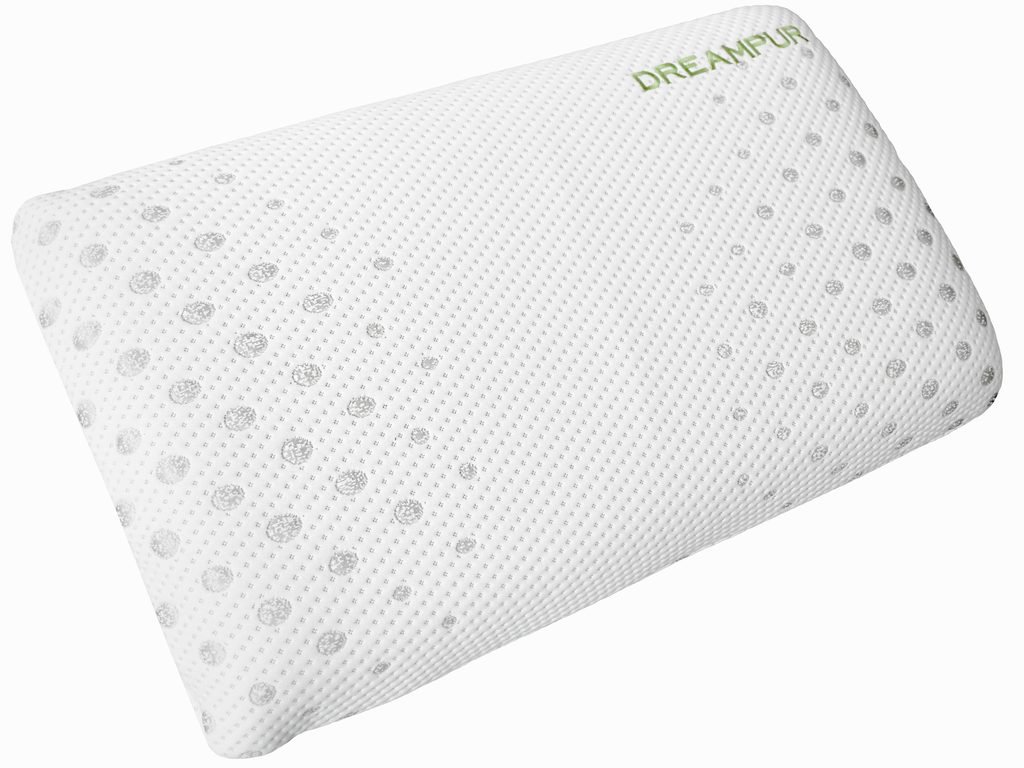 Dreampur Grey Dost Maxi anatomický polštář neprofilovaný 40 × 70 cm