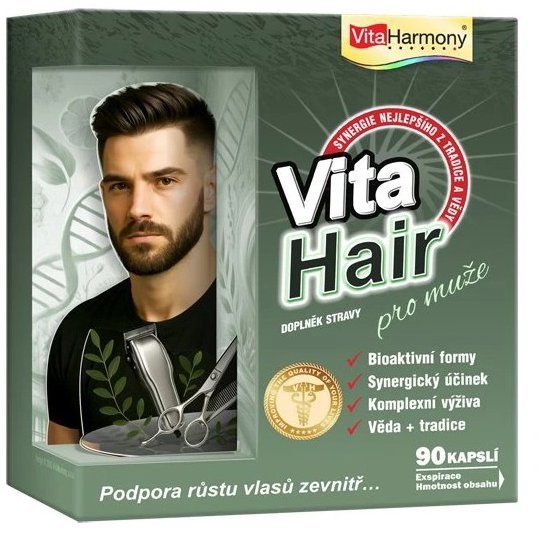 Vitaharmony VitaHair pro muže podpora růstu vlasů 90 cps.