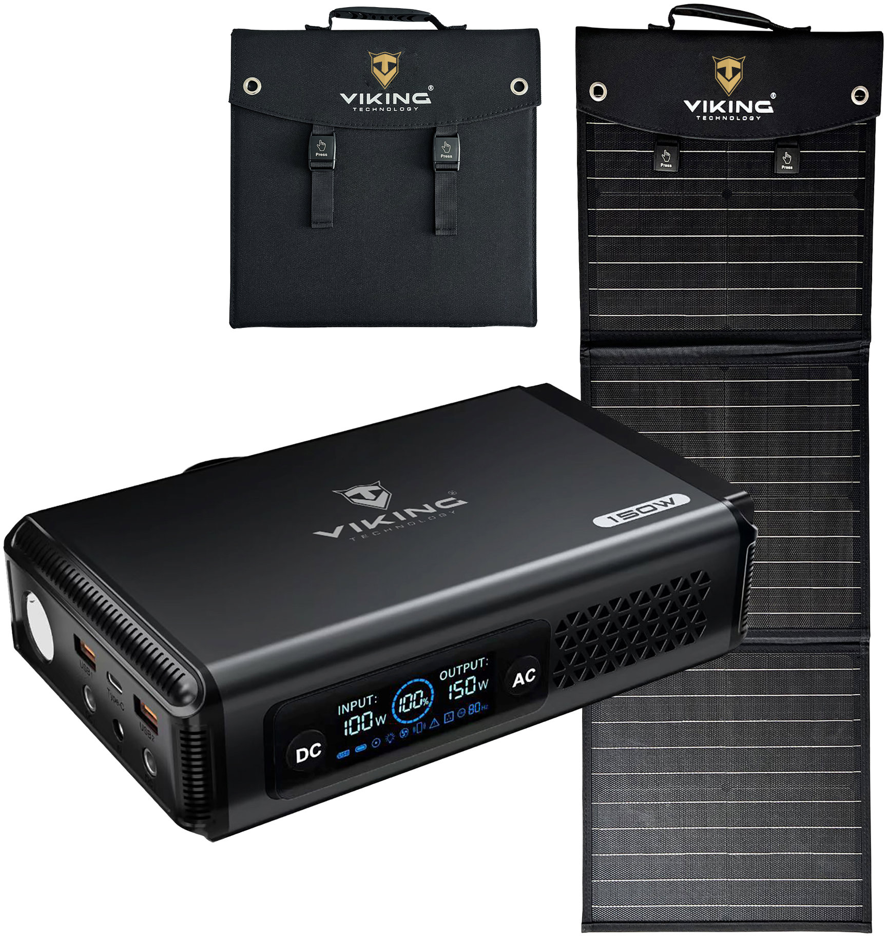 Viking VALI150 a solární panel Viking L60 PD