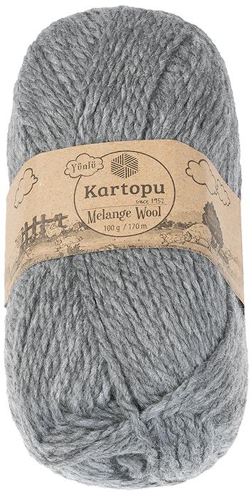 BELLATEX Melange Wool 100 g - 1002 šedá