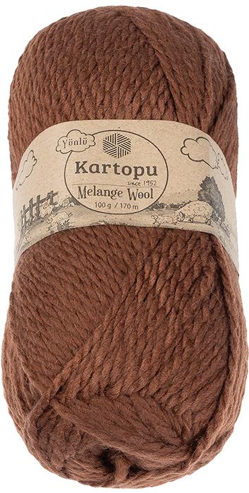 BELLATEX Melange Wool 100 g - 1892 hnědá