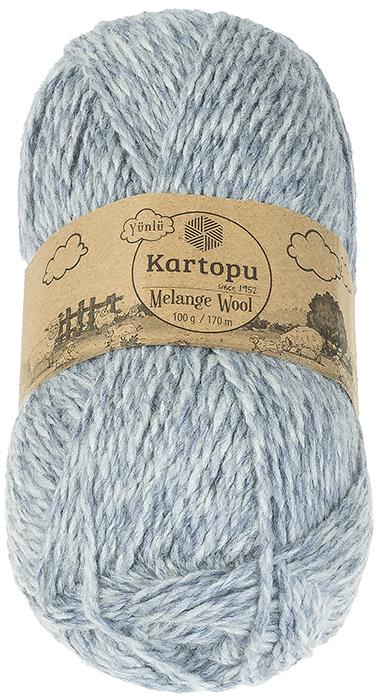 BELLATEX Melange Wool 100 g - 9001 melír modrý