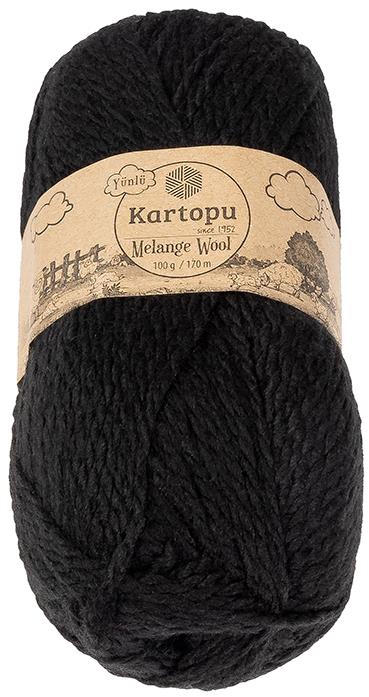 BELLATEX Melange Wool 100 g - 940 černá