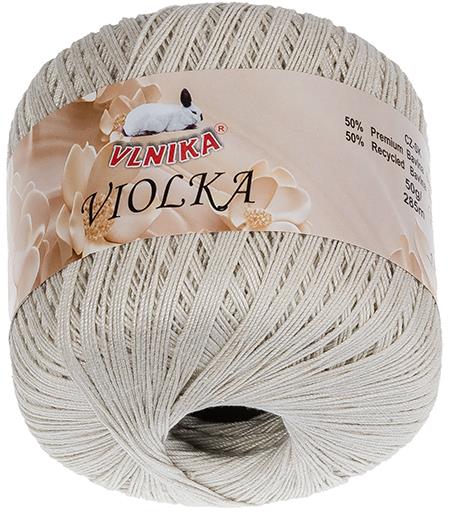 BELLATEX Příze Violka 50 g - 101 bílá káva