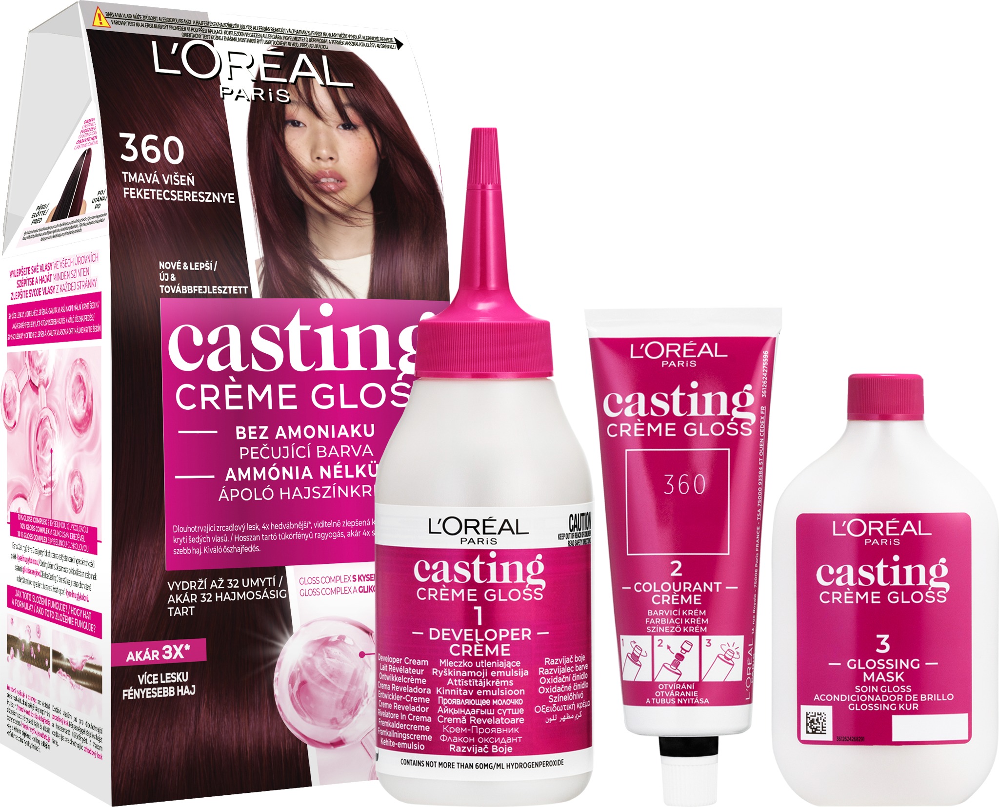 L'ORÉAL PARIS Casting Creme Gloss 360 Tmavá višeň