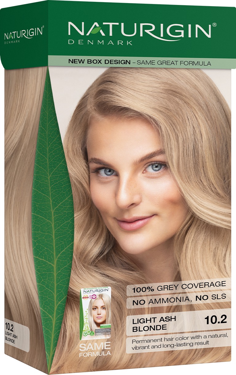 Přírodní světlá blond barva na vlasy se studeným odleskem - NATURIGIN Light Ash Blonde 10.2