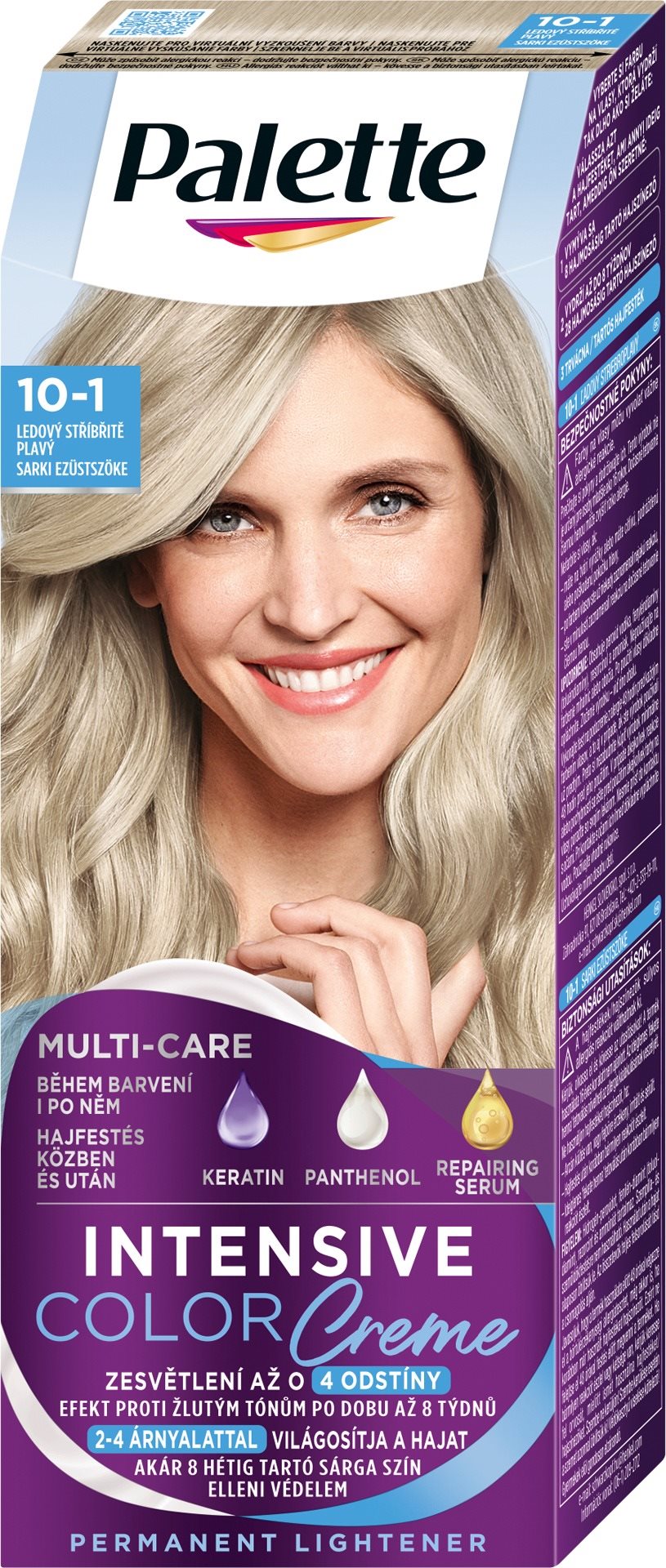 SCHWARZKOPF PALETTE Intensive Color Cream 10-1 (C10) Ledový stříbřitě plavý